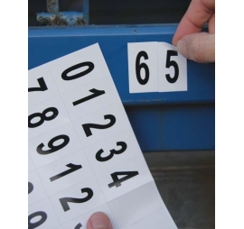 Mixed adhesive letters and figures PROVOST