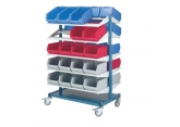 Mobile stockers 10 shelves for Probox bins