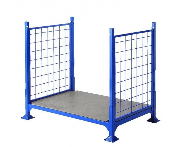 Pallet with 2 mesh sides - format 1200 x 800 mm 