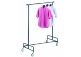 Mobile clothes rack 1 fixed level
