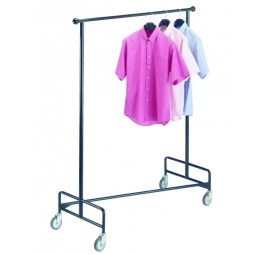 Mobile clothes rack 1 fixed level