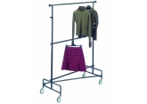 Mobile clothes rack 2 adjustable levels