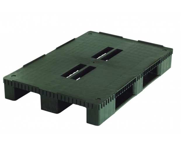 Plastic pallet for heavy load 3 base deck boards 