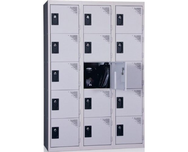 Multiple lockers 5 compartments width 400 
