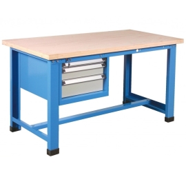 Industrial workbench with compartment with 3 drawers PROVOST