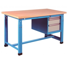 Adjustable workbench with compartment with 3 drawers PROVOST