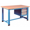 Adjustable workbench with compartment with 3 drawers PROVOST
