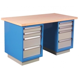 Workbench + 2 compartments 4 drawers 100/100/200/200 PROVOST