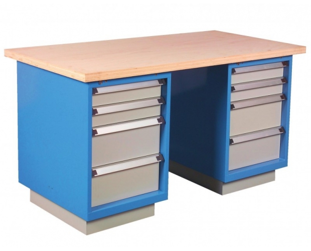 Workbench + 2 compartments 4 drawers 100/100/200/200 