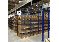 Boxes in sloping storage for picking PROVOST