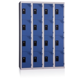 Multiple lockers 4 compartments width 400