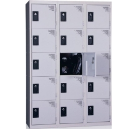 Multiple lockers 5 compartments width 300