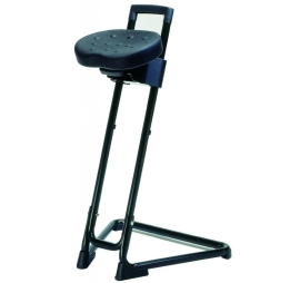 Tilting swivelling standing seat