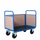 Promax trolley with 3 wooden sides PROVOST