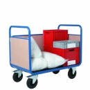 Promax trolley with 3 wooden sides PROVOST