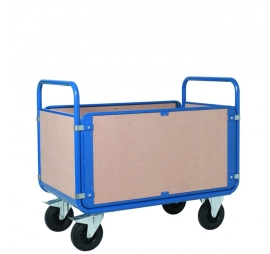 Promax trolley with 4 wooden sides