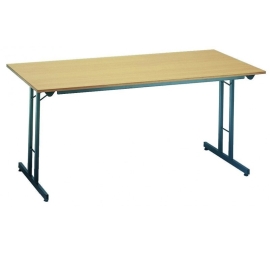 Folding table beech top