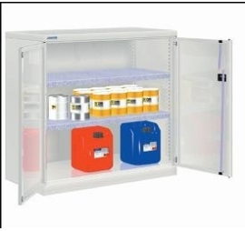 Low workshop cupboards 2 shelves depth 555 mm PROVOST