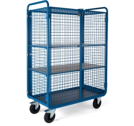 Promax trolley 2 levels tubular + door