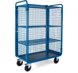 Promax trolley 2 levels mesh + door