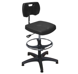 Asynchronous polyurethane seat with foot rest PROVOST