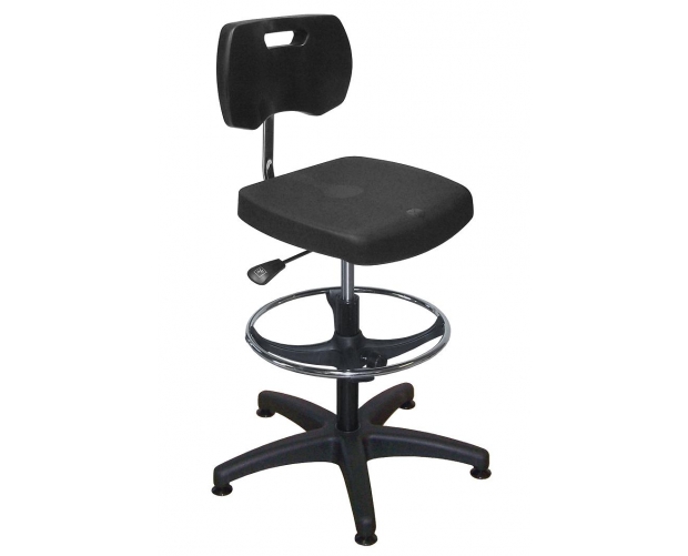 Asynchronous polyurethane seat with foot rest 