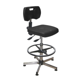 Asynchronous polyurethane seat with foot rest PROVOST