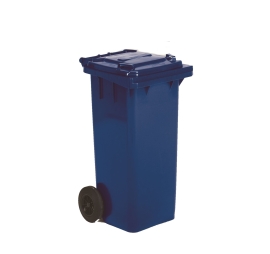 Rolling waste bin 2 wheels 140 L