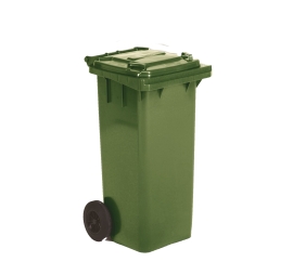Rolling waste bin 2 wheels 80 L