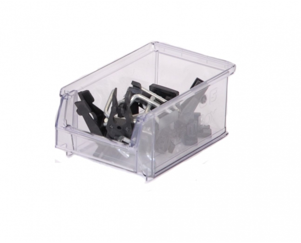 Bin with spout SYSTEMBOX transparent L.160 x W.100 x H.75 