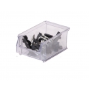 Bin with spout SYSTEMBOX transparent L.160 x W.100 x H.75 PROVOST