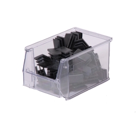 Bin with spout SYSTEMBOX transparent L.230 x W.150 x H.130 PROVOST