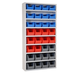 Bin cabinet for SYSTEMBOX 8 shelves with bins PROVOST