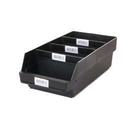 Set of Probox bins with removable dividers ESD PROVOST