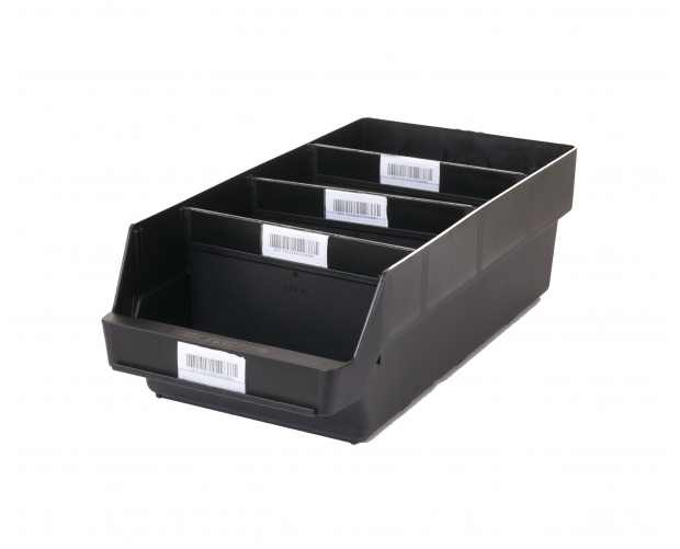 Set of Probox bins with removable dividers ESD 
