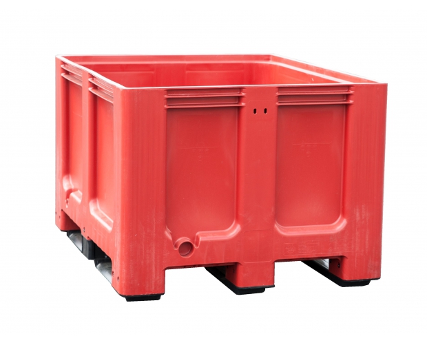 Pallet crate red for selective sorting 