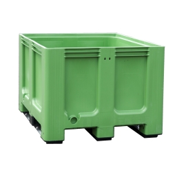 Pallet crate green for selective sorting