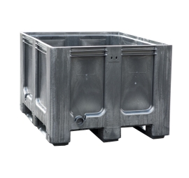 Pallet crate dark grey for selective sorting