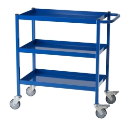 Workshop trolley blue 3 levels 150 kg