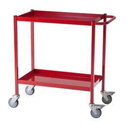 Workshop trolley red 2 levels 150 kg