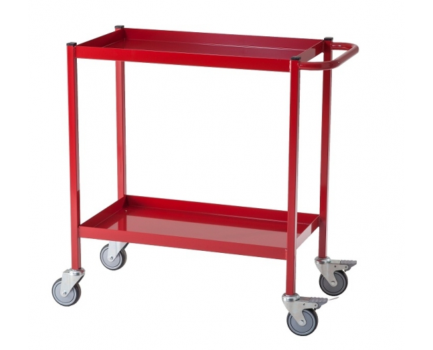 Workshop trolley red 2 levels 150 kg 