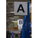 Blank plate for aisle and shelving identification PROVOST