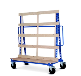 Panel carrier trolley with single side