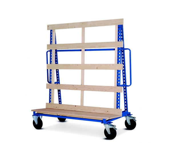 Panel carrier trolley with single side 
