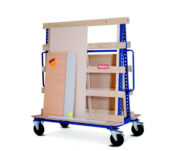 Panel carrier trolley with double sides 