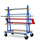 Trolley with 12 prong rack on column PROVOST