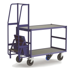 Stepladder trolley 2 levels