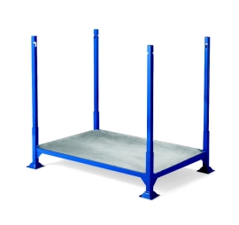 Pallet with extenders bottom base galvanised metal - format 1200 x 1000 mm