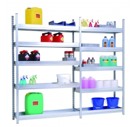 Shelving sump depth 600 mm galvanised uprights