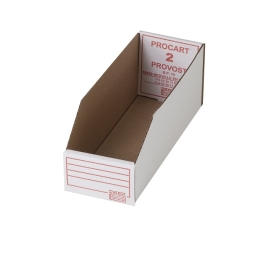 Greaseproof cardboard bin Procart 300 x 110